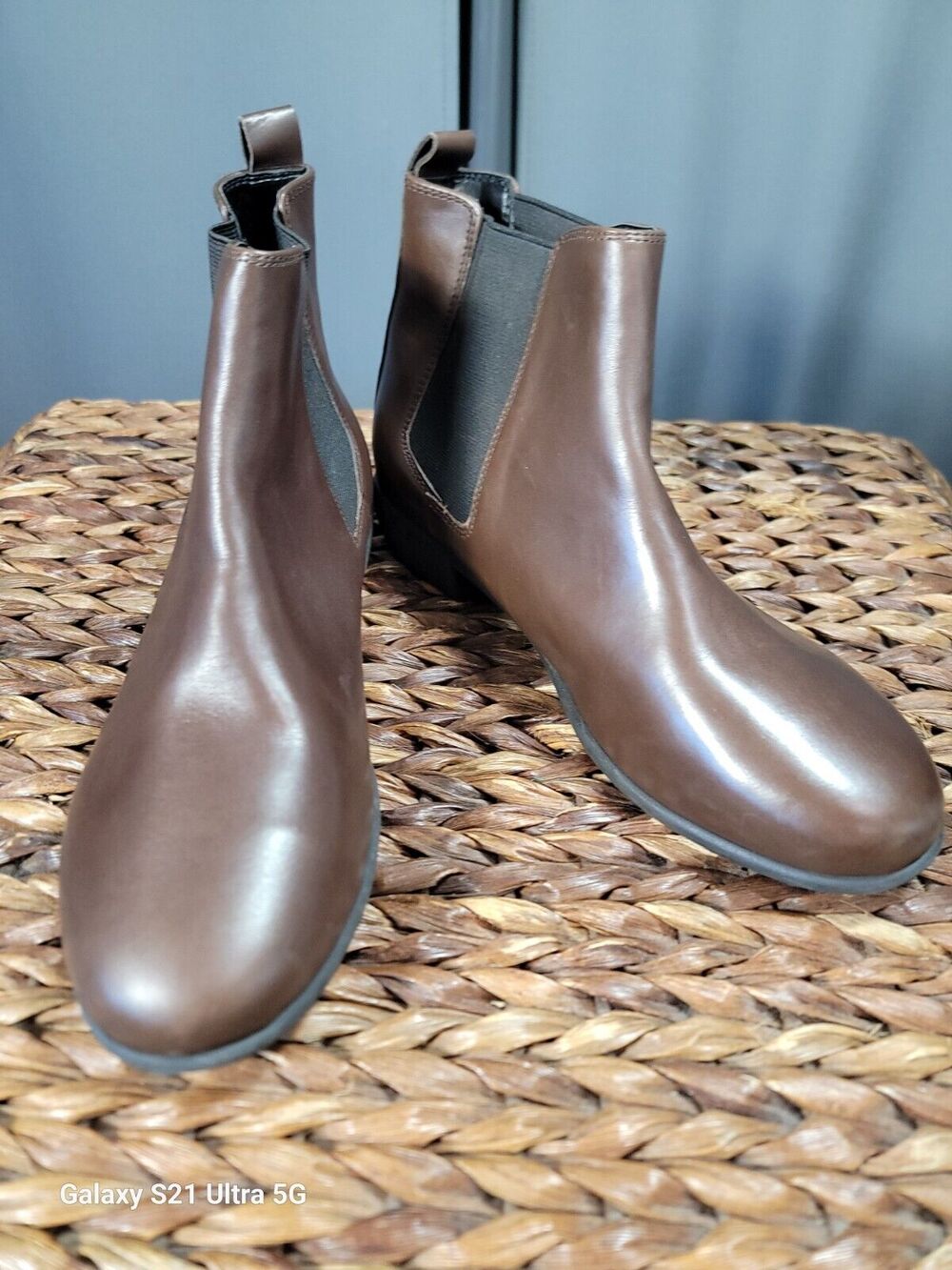Aerosoles Step Dance Brown Leather Ankle Boots Women's 9